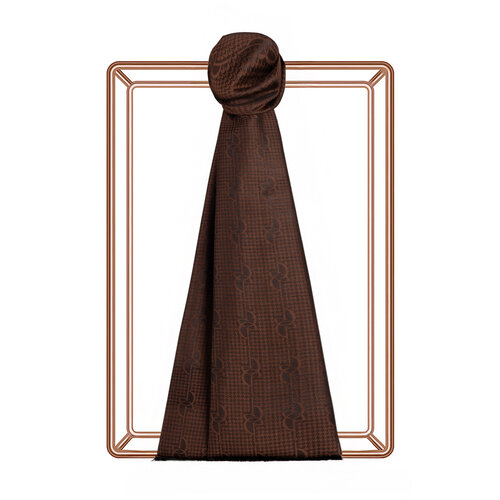 Monogram Acı Kahve Şal