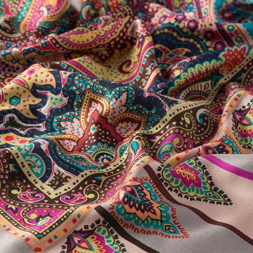 paisley desenli gümüş çerçeve