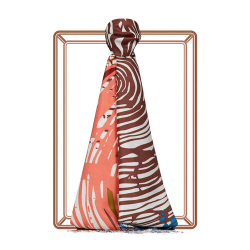 zebra desenli kahve